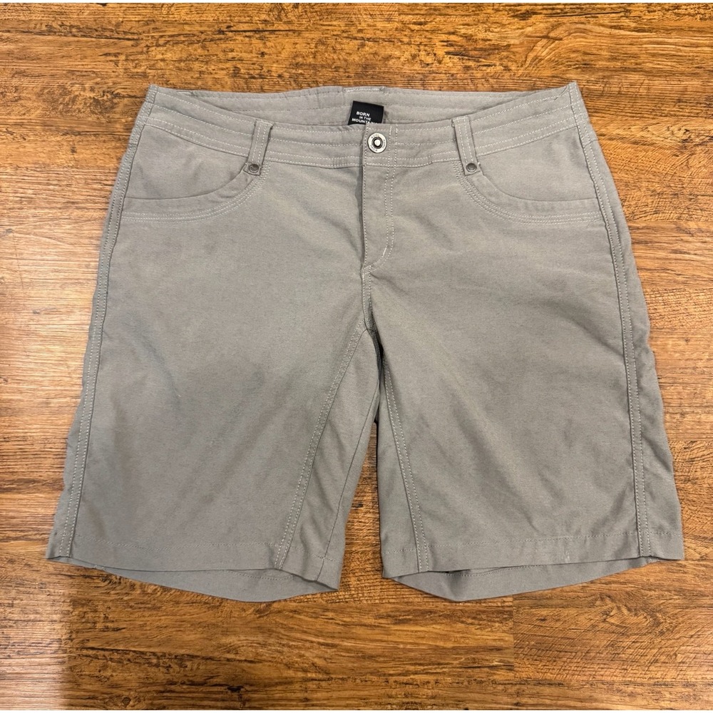 Kuhl Gray Trekr Outdoor Hiking Casual Stretch Performance Shorts Women's 10 34x8